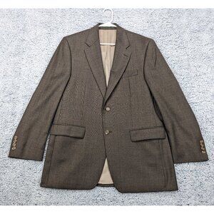 VTG Lauren Ralph Lauren Cashmere Wool Blazer Mens 40R Work Office Career Brown